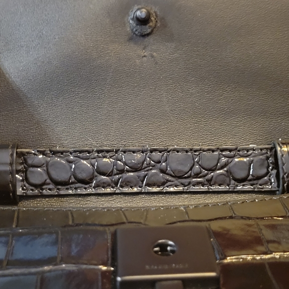 SOLD Balenciaga 8" croc embossed calfskin leather Ghost handbag shoulder purse - Picture 4 of 7